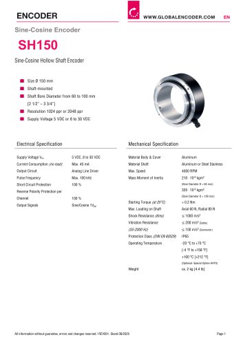 Datasheet SH150 (EN)
