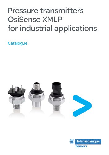 Pressure transmitters OsiSense XMLP for industrial applications