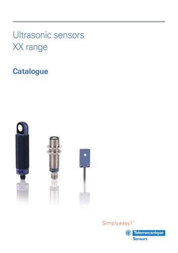 Ultrasonic sensors XX range