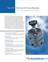 Type 100 - Precision Air Pressure Regulator