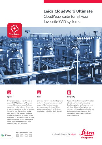 Leica CloudWorx Ultimate Data Sheet