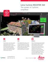 Leica Cyclone REGISTER 360 PLUS Data Sheet