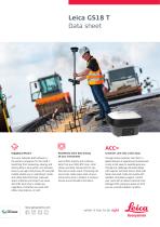 Leica GS18 T GNSS RTK Rover - Data Sheet