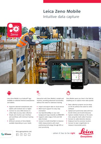 Leica Zeno Mobile Data Sheet