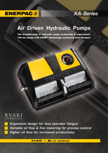 Enerpac XA Series Air Driven Hydraulic Pumps