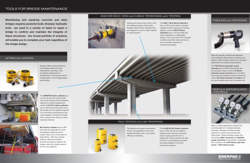 Tools for Bridge Maintenance