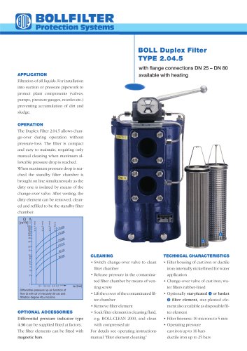  Duplex filters Type 2.04.5