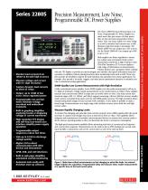 Precision Measurement, Low Noise, Programmable DC Power Supplies