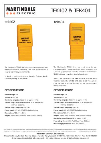 CONTINUITY TESTER WITH AUDIBLE INDICATION 