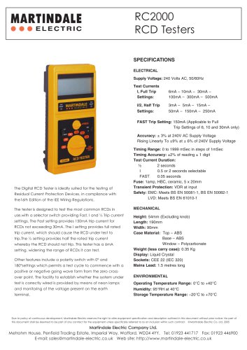 Martindale RC2000