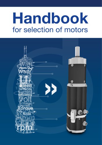 Handbook for selection of motors