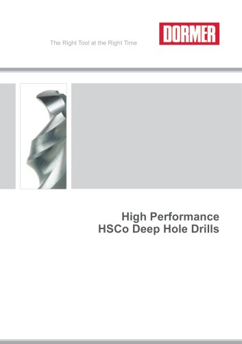 HSCo Deep Hole Drills