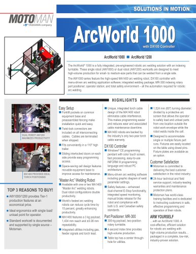 Motoman ArcWorld 1000 Welding Solution