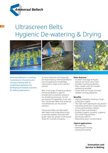 Ultrascreen Belts