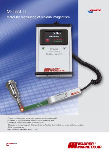 M-Test LL Meter for measuring of residual magnetism