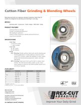 Cotton Fiber Grinding & Blending Wheels
