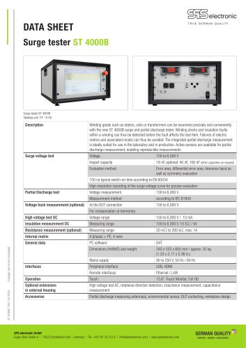 Surge tester incl. partial discharge measurement ST 4000B