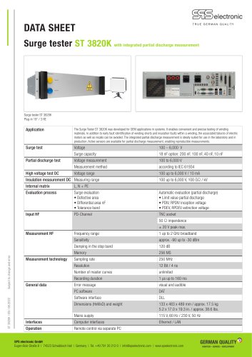 Surge tester ST 3820K