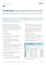 PTC Windchill ® Workgroup Manager for AutoCAD ®