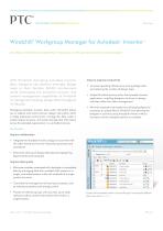 Windchill ® Workgroup Manager for Autodesk ® Inventor ?