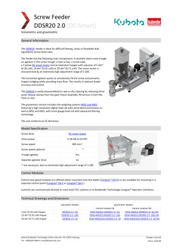 Work Standard - DDSR20 (Smart Motor)