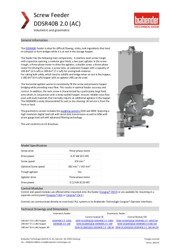 Work Standard - DDSR40B (AC Motor) (2025)