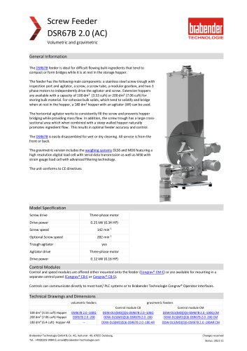 Work Standard- DSR67B (AC Motor)