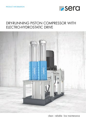 DRY-RUNNING PISTON COMPRESSOR WITH ELECTRO-HYDROSTATIC DRIVE