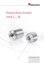 Product Information 36 mm Model Rotary encoder with encapsulated electronics