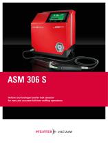 ASM 306 S - Helium and hydrogen sniffer leak detector