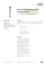 Universal bypass filter series FP®  for liquid filtration