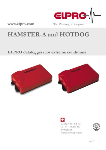 ELPRO Datalopgger HAMSTER-A and HOTDOG