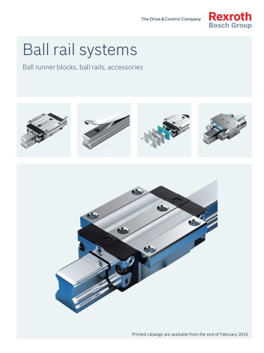 Ball rail systems Ball runner blocks, ball rails, accessories