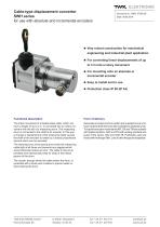 Draw-wire displacement converter SWH