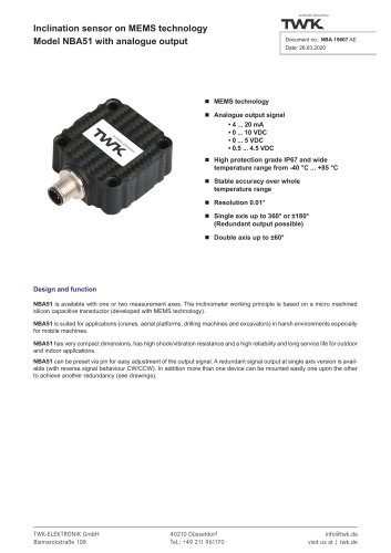 Inclinometer NBA51