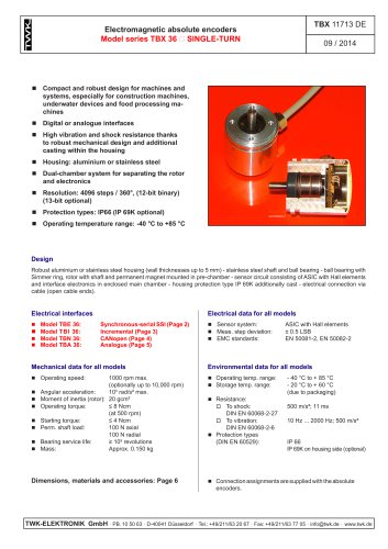 Rotary encoder TBA36