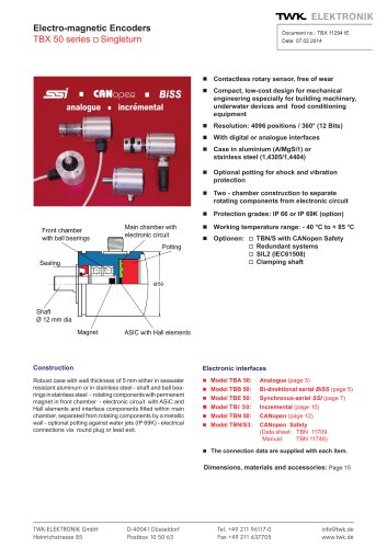 Rotary encoder TBA50