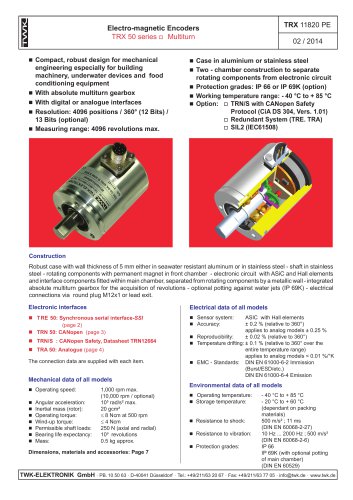 Rotary encoder TRA50