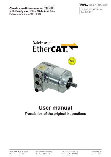 Rotary encoder TRK/S3 SIL2 manual