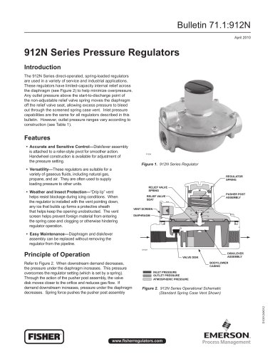 912N Series Pressure Regulators