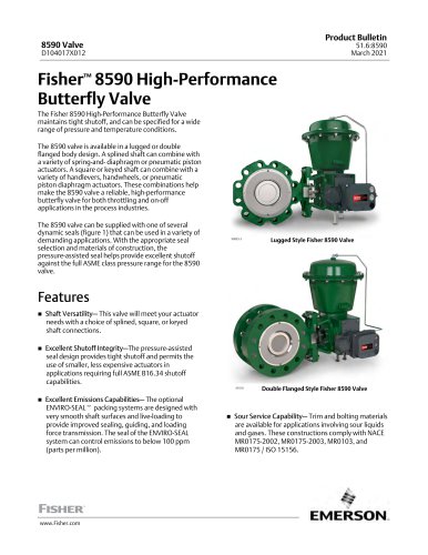 Fisher&trade; 8590 High-Performance