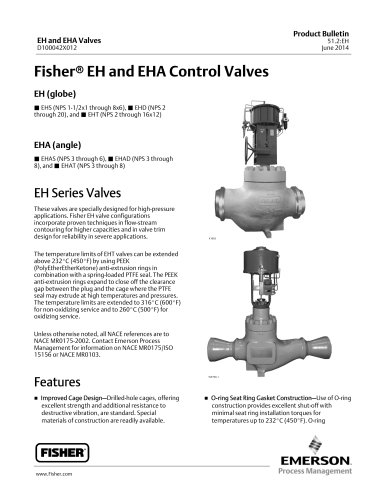 Fisher® EH and EHA Control Valves