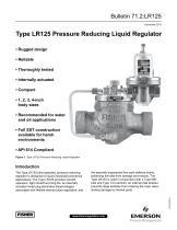 LR125 Pressure Reducing Liquid Regulator