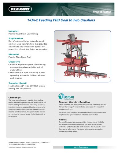 1-On-2 Feeding PRB Coal to Two Crushers