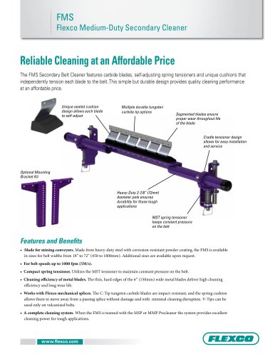 FMS Flexo Medium-Duty Secondary Cleaner