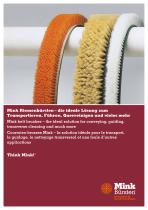 Mink Belt brushes - the ideal solution for conveying, guiding, transverse cleaning and much more