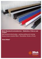 Mink standard strip brushes - for sealing, guiding and carrying