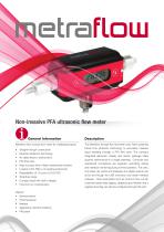 Metraflow Non-Invasive PFA Ultrasonic Flowmeter