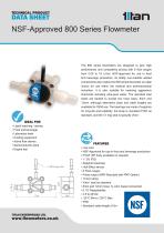 NSF-Approved 800 Series Turbine Flowmeter