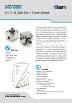 OG1 1L/Min Oval Gear Meter